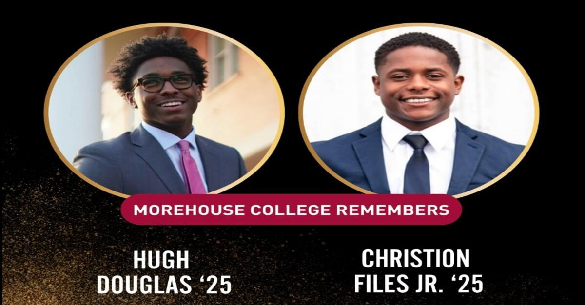 Hugh Douglas And Christion Files Jr., Students Of Morehouse College ...